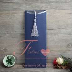 Dark Blue Christian Wedding Invitations
